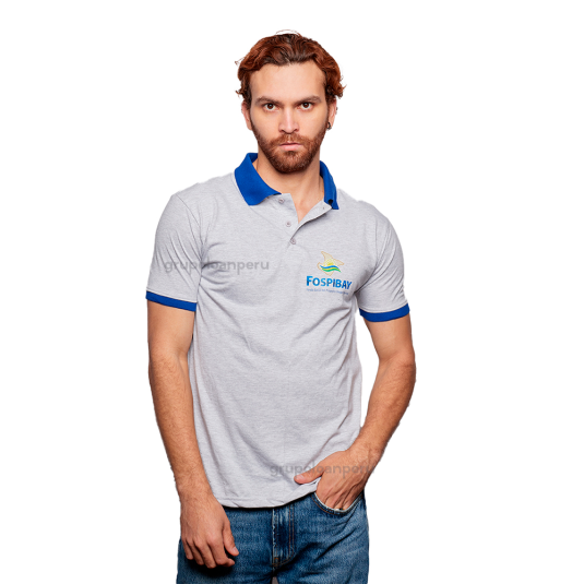 Polo camisero con cuello y puño tejido, ademas de tu logo bordado.