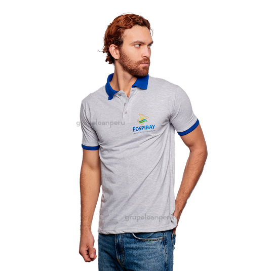 Polo camisero con cuello y puño tejido, ademas de tu logo bordado.