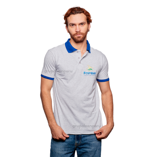 Polo camisero con cuello y puño tejido, ademas de tu logo bordado.